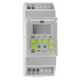 RS PRO Digital DIN Rail Time Switch 110 240 V AC 1-Channel, 8966888-27