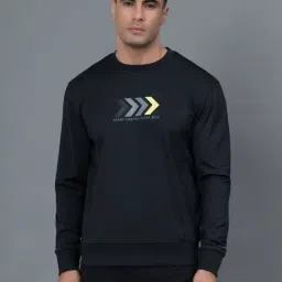 Red Tape Black Regular Fit Graphic Sweatshirt-image-38