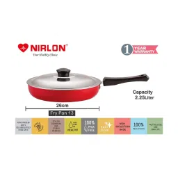 Nirlon Non-Stick Red Aluminium Cookware Combo Set image 2