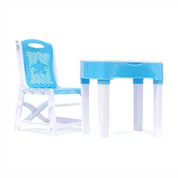 Aditi Toys Kids White & Sky Blue Sturdy Study Table & Foldable Chair-54