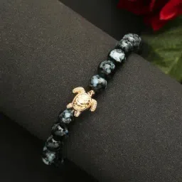 YouBella Black & Gold-Toned Flexible fit Bracelet-image-46