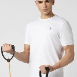 Van Heusen White Slim Fit T-Shirt-image-84