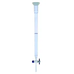 Biohall 40 x 450 mm Clear Chromatography Column With Spherical Joint and PTFE Stopcock, BLS.CC.55 image 1