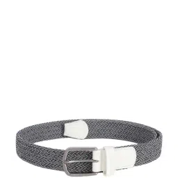 Peter England Black Leather Waist Belt For Men-picture-28