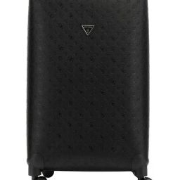 Guess Black Wilder Logo Checked Luggage-image-37