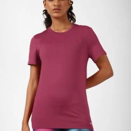 Reebok Pink Slim Fit Sports T-Shirt-image-54