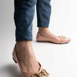 Shoetopia Women's Peach Flat Ballets-image-23