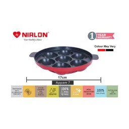 Nirlon Non-Stick Red Aluminium Cookware Combo Essentials - (2.6mm) image 4