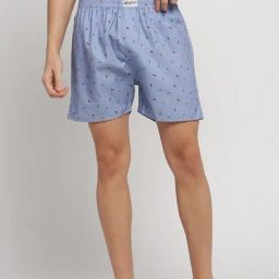 SHOWOFF Blue Slim Fit Printed Boxers-picture-26