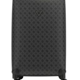 Guess Charcoal Wilder Logo Checked Luggage-17