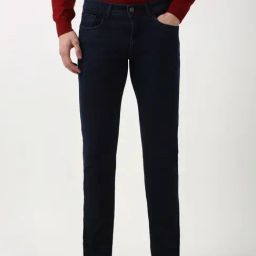 Peter England Navy Slim Fit Jeans-image-42