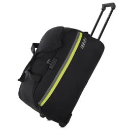 Lavie Sport Large Size 63 cms Victor Combi Anti-theft Wheel Duffle Bag (Black)-image-98
