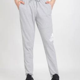 adidas Grey Regular Fit Essentials Logo Sports Joggers-picture-16
