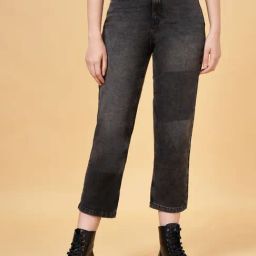 SF Jeans by Pantaloons Charcoal Grey High Rise Jeans-image-91