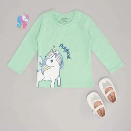 Pantaloons Baby Girls Cabbage Cotton Printed Full Sleeves T-Shirts-image-23