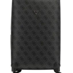 Guess Coal Berta Logo Checked Luggage-14