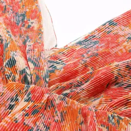 Label Ritu Kumar Multicolor Printed Peplum Top image 4