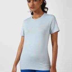 Reebok Blue Slim Fit Sports T-Shirt-image-89