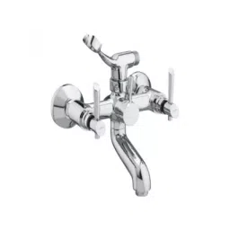 Plato Metallic Finish High Flow Fusion Wall Mixer With Crutch Size of 19.05 mm (3/4 Inch), U 213-image-75