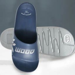 Woodland Men's Navy Slides-4
