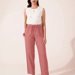 Go Colors! Pink Mid Rise Pants-image-98
