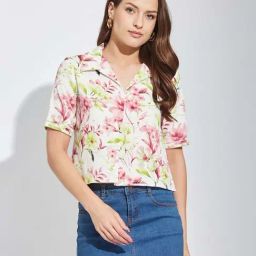 Latin Quarters Multicolor Regular Fit Floral Print Shirt-image-66
