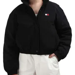 TOMMY HILFIGER Black Plain Jacket-image-29