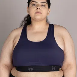skyria Plus Size Full Coverage Removable Padding Workout Bra - 360 Degree Support-3