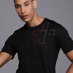 HRX by Hrithik Roshan Men Geometric Placement Print Rapid-Dry Training T-shirt-image-23