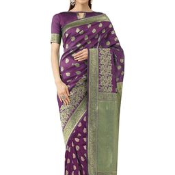 Maroosh Woven Design Zari Banarasi Saree-image-45