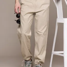 WROGN Men Loose Fit Joggers Trousers-image-31