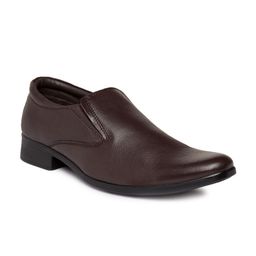 Red Chief Men Brown Leather Formal Slip-on Shoes-image-101