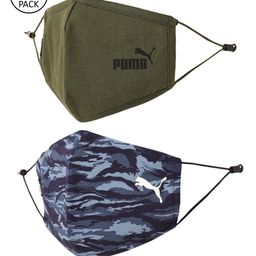 Puma Unisex Pack Of 2 Printed 5-Ply Cotton Protective Outdoor Face Masks-5