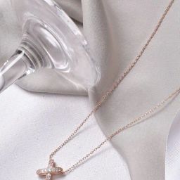 Joker & Witch Kriss Kross Rose Gold Princess Necklaces-image-4