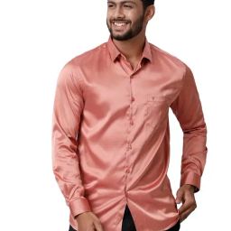 Ramraj Peach Regular Fit Full Sleeves Shirt-image-65
