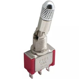 C&K COMPONENTS Toggle Switch, Dpdt, 5A, 120Vac, Panel, 7201K12AQEG-9