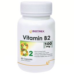 Biotrex Vitamin B2 (100 mg),  60 capsules  Unflavoured -16