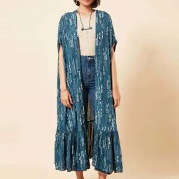 Marigold Lane Indigo Blue Printed Shrug-47
