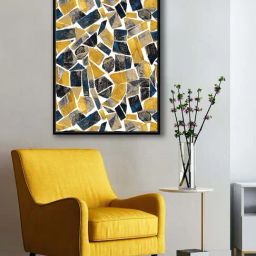 999Store Multicolor Canvas Geometric Modern Wall Art Painting-14