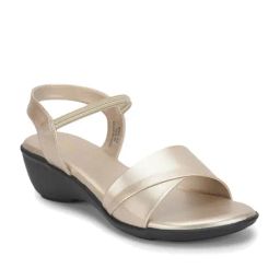Senorita by Liberty Women's Beige Ankle Strap Wedges-image-83