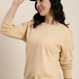 HERE&NOW Solid Full Sleeves Casual Sweatshirt-image-55