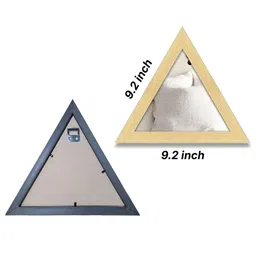 Art Street 3-Pcs Triangular Shape Acrylic Basin Mirror With Hook image 3