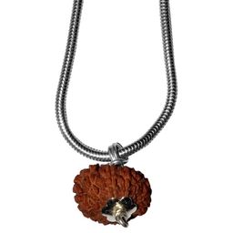 Divine souvenirs Unisex Silver Rudraksha Beaded Minimal Chain-45