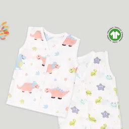 Kidbea Infants Pack Of 2 Printed Jhablas KB23TD2_03-picture-17