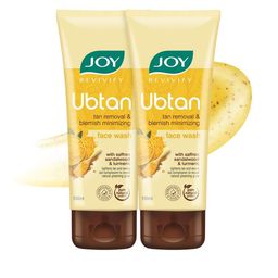 JOY Set Of 2 Ubtan Tan Removal Face Wash - 100 ml Each image 1