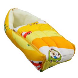 Luv Lap 3 In 1 Cotton Baby Sleeping Bag Cars Print - Yellow-28