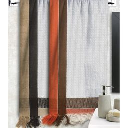 Athom Living 100% Cotton Bath Towel Waffle Border Pack Of 2 - White-image-58