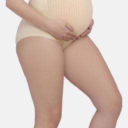 MAMMA PRESTON High Rise Adjustable Maternity Panty - Beige-image-62
