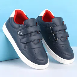 Babyoye Velcro Closure Solid Color Casual Shoes - Blue-picture-27