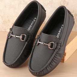 Pine Kids Slip On Formal Shoes - Black-picture-41